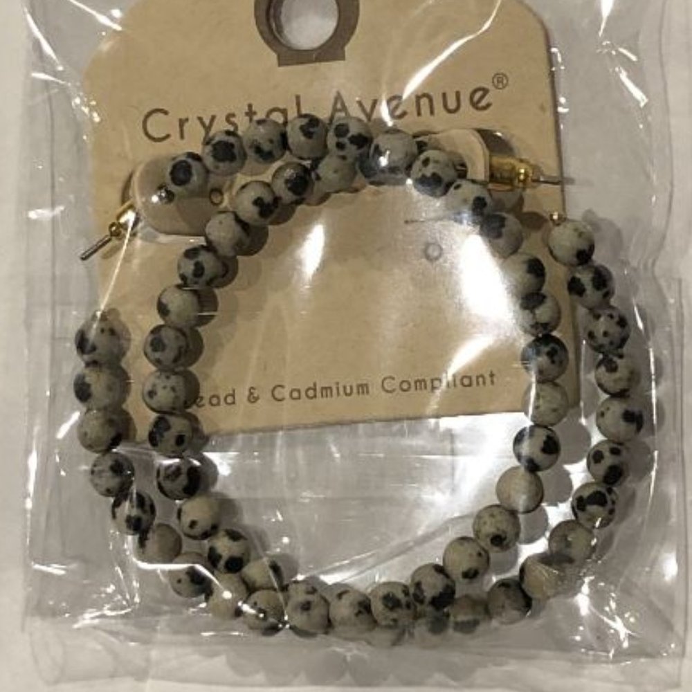 Beaded Hoop Earrings